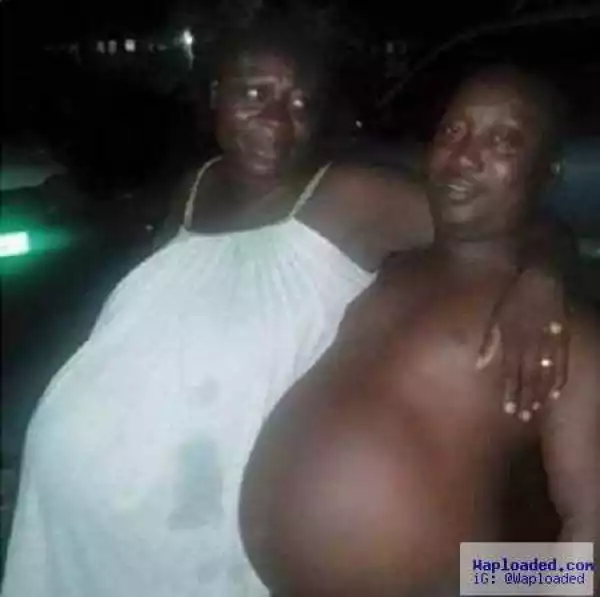 WTF!! See Photos Of Pregnant Husband And Wife
